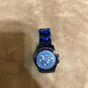 Fossil- Unisex Blue Chronograph